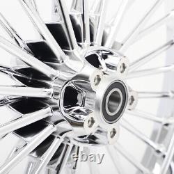 21x2.15 18x5.5 Fat Spoke Wheel Rims Set for Harley Dyna Wide Glide Street Bob