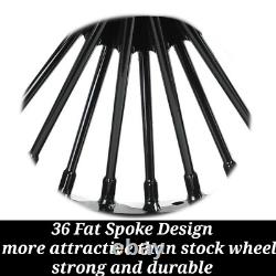 21x2.15 & 18x5.5 Fat Spoke Wheels Rims Set for Harley Dyna Street Bob 2006-2017