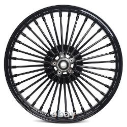 21x2.15 & 18x5.5 Fat Spoke Wheels Rims for Harley Dyna Wide Glide Street Bob FXD