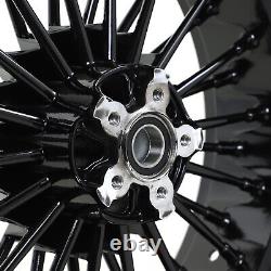21x2.15 & 18x5.5 Fat Spoke Wheels Rims for Harley Dyna Wide Glide Street Bob FXD