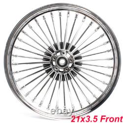 21x3.5 16x3.5 Fat Spoke Front Rear Wheels Rims for Harley Touring Bagger 00-07