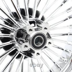 21x3.5 16x3.5 Fat Spoke Front Rear Wheels Rims for Harley Touring Bagger 00-07