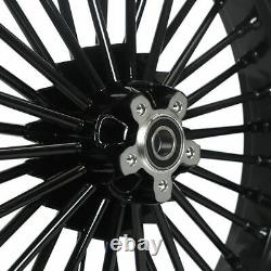 21x3.5 16x3.5 Fat Spoke Wheel Rims Set for Harley Touring Bagger Road King 84-08