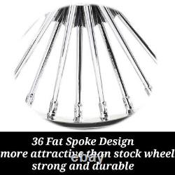 21x3.5 16x3.5 Fat Spoke Wheel Set for Harley Heritage Softail Deuce Deluxe FLSTN