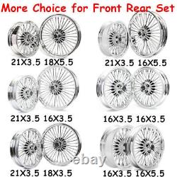 21x3.5 16x3.5 Fat Spoke Wheels for Harley Softail Heritage FLSTC Deuce Deluxe