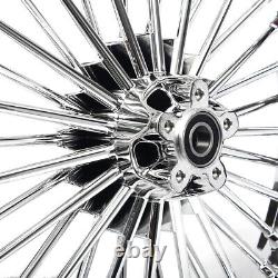 21x3.5 16x3.5 Fat Spoke Wheels for Harley Touring Road Street Glide Bagger 00-07