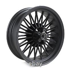 21x3.5 16x5.5 Fat Spoke Wheels Rims Set for Harley Dyna FXDF FXDB 08-17 Fat Bob