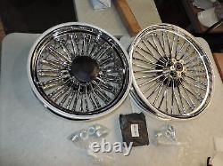 21x3.5 16x5.5 Fat Spoke Wheels Rims Set for Harley Dyna Wide Glide FXDWG 06-17
