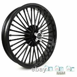 21x3.5 18x3.5 36 Fat Spoke Wheels For Harley Softail Fatboy Heritage Deluxe FXST