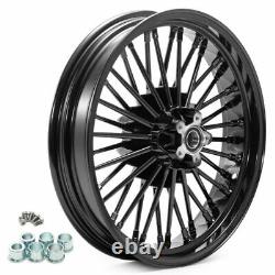 21x3.5 18x3.5 36 Fat Spoke Wheels For Harley Softail Fatboy Heritage Deluxe FXST