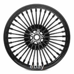 21x3.5 18x3.5 Fat Spoke Wheels Rim Set for Harley Softail Fatboy Heritage Slim