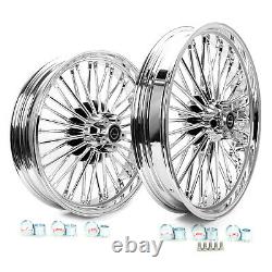 21x3.5 18x3.5 Fat Spoke Wheels Rims For Harley Softail Dyna Wide Electra Glide