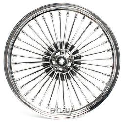 21x3.5 18x3.5 Fat Spoke Wheels Rims Single Disc for Harley Fat Boy FLSTF 2000-17