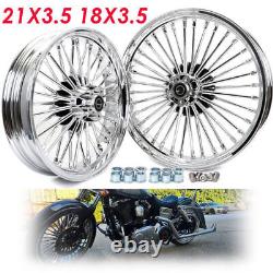 21x3.5 18x3.5 Fat Spoke Wheels Rims for Harley Heritage Softail Classic Deluxe