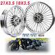 21x3.5 18x3.5 Fat Spoke Wheels Rims For Harley Heritage Softail Classic Deluxe