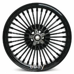 21x3.5 18x3.5 Fat Spoke Wheels for Harley Touring 84-07 Dyna Heritage Softail