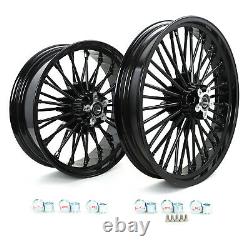 21x3.5 18x5.5 Fat Spoke Front Rear Wheels Rims Reducers Dyna Street Bob FXDB