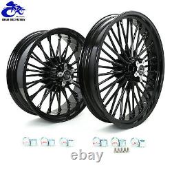 21x3.5 18x5.5 Fat Spoke Front Rear Wheels Rims Reducers Softail FLST FXST