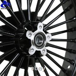 21x3.5 18x5.5 Fat Spoke Front Rear Wheels Rims Reducers Softail FLST FXST