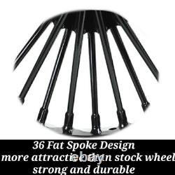 21x3.5 18x5.5 Fat Spoke Wheels Rims for Harley Dyna FXDWG 2006-2017 Wide Glide
