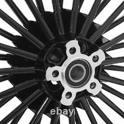 21x3.5 18x5.5 Fat Spoke Wheels Rims for Harley Dyna Street Bob Low Rider 08-17