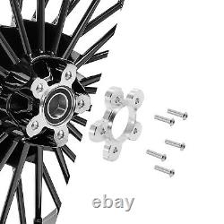 21x3.5 18x5.5 Fat Spoke Wheels for Harley Electra Glide Ultra Street Glide 00-08