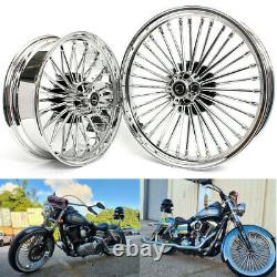 21x3.5 18x5.5 Fat Spoke Wheels for Harley Electra Glide Ultra Street Glide 00-08