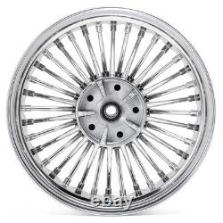 21x3.5 18x5.5 Front Rear Rims Wheels Fat Spoke/W 11.8,21inch + 18inch Chrome
