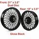 21x3.5 Front 18x3.5 Rear Wheels 36 Fat Spokes For Harley Softail Heritage Fxst