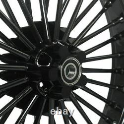 21x3.5 Front 18x3.5 Rear Wheels 36 Fat Spokes for Harley Softail Heritage FXST