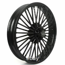 21x3.5 Front 18x3.5 Rear Wheels 36 Fat Spokes for Harley Softail Heritage FXST
