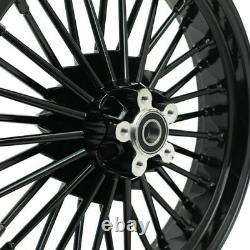 21x3.5 Front 18x3.5 Rear Wheels 36 Fat Spokes for Harley Softail Heritage FXST