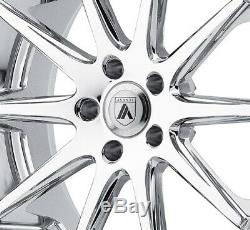 22 Chrome Wheels Rims Asanti Set 4 5x115 Multi Spoke