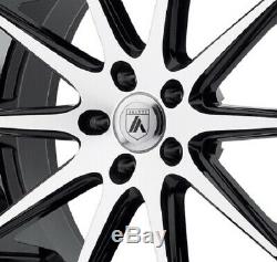 22 Staggered Camaro Wheels Rims Black Chrome Ss Rs Ls Lt Zl1 Le Asanti