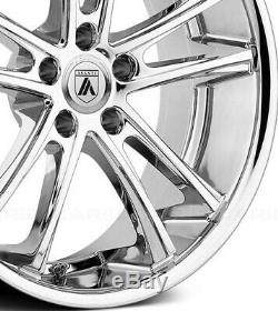 22 Staggered Camaro Wheels Rims Chrome 5x120 Ss Rs Ls Lt Zl1 Le Asanti