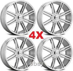 24 Chrome Wheels Rims 305 35 24 Tires F-150 Navigator Expedition Dub Lexani