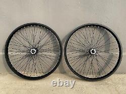 26X2.35/3.5 Double Layer Heavy Duty Bike Rim Set, Aluminum Alloy Spoke Wheel