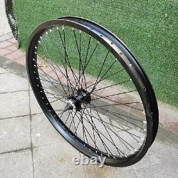 26X2.35/3.5 Double Layer Heavy Duty Bike Rim Set, Aluminum Alloy Spoke Wheel