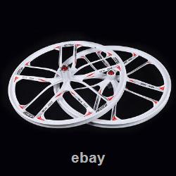 26 10 Spoke Rims Front & Rear Mountain Bike Wheel Set Mag Alloy Disc Brake Set