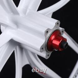 26 10 Spoke Rims MTB Mountain Bike Front & Rear Integrated Wheel Disc Brake Set