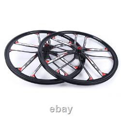 26 10 Spoke Rims Mountain Bike Wheel Set Front+Rear Mag Alloy Wheels Disc Brake
