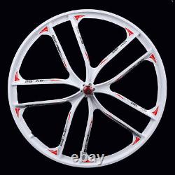 26 10 Spoke Rims Mountain Bike Wheel Set Mag Alloy Wheels Disc Brake Front+Rear
