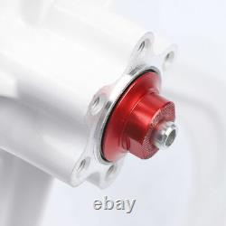 26 Fixed Gear Wheelset Front Rear 6 Spoke Track Wheel Mag Wheels White US 2pcs