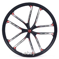 26 Front & Rear MTB Mountain Bike Mag Alloy Wheel Set 10 Spoke Rims Disc Brake