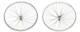 26 Heavy Duty Alloy Front & Rear Coaster Brake Bicycle Wheel 12g Spokes Silver