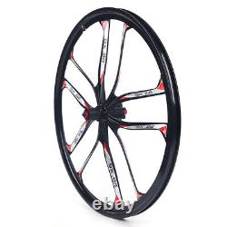 26 Inch Bicycle Rims 10 Spoke 6 Rings Rims Mag Set Front+Rear Wheels Disc Brake