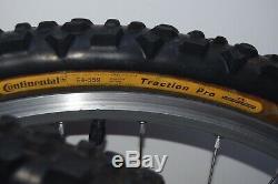 26 Mavic 217 SUP 32 spoke rim XT rear Hope titanium front hub wheel set MTB 8sp