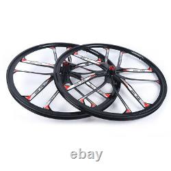 26 Mountain Bike Wheel Set 10 Spoke Rims Front+Rear Mag Alloy Wheels Disc Brake