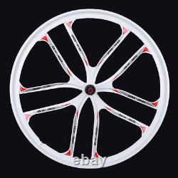 26 Mountain Bike Wheel Set 10 Spoke Rims Front+Rear Mag Alloy Wheels Disc Brake