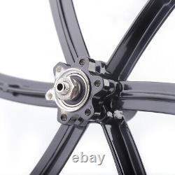 26 inch Front & Rear Wheel Set Black 6-Spoke Design Durable For Mountain Bike